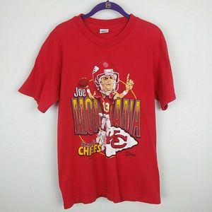 1993 Joe Montana KC Chiefs Salem NFL Shirt Size L